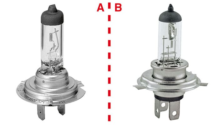 Ampoule H7 et H4